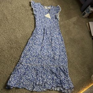 Blue floral sundress